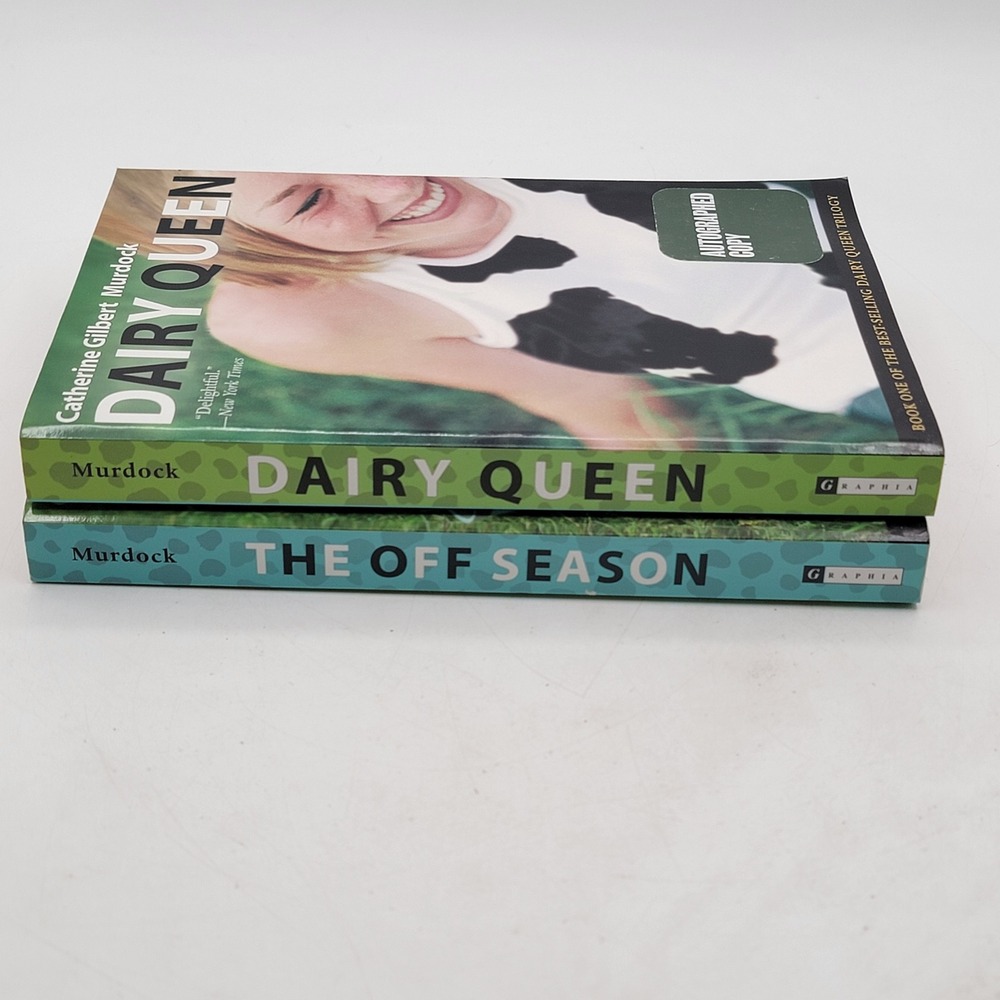 Catherine Gilbert Murdock Dairy Queen Off Season 2 Book Lot Signed 1st PB